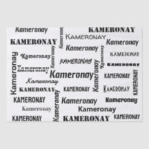 Lägg till din egen svarta och vita Namn-Anpassning