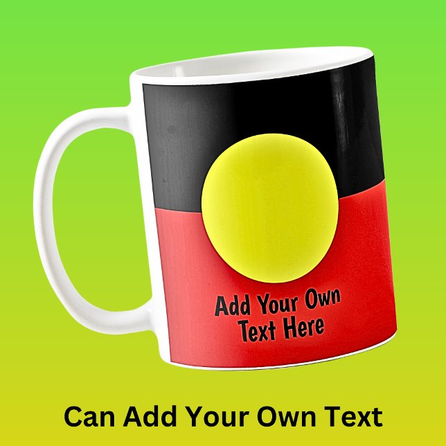 Lägg till din EGEN TEXT australisk originaltext, F Kaffemugg (Skapare uppladdad)
