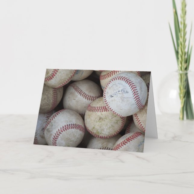 Lägg till din egen text Baseboll tema Kort (Framsida)