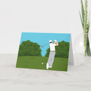 Lägg till din egen text Golfsväng Kort
