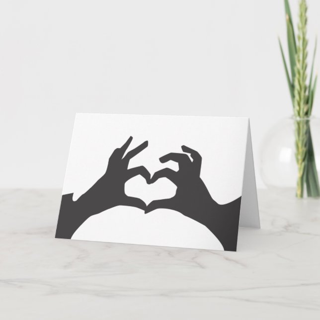 Lägg till din egen text Kärlekshjärta Kort (Framsida)