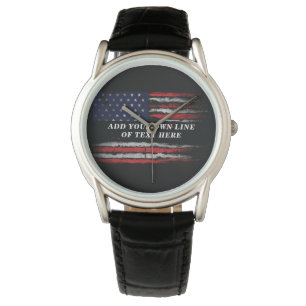 Lägg till din egen text om den grymma amerikanska armbandsur