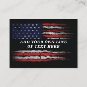 Lägg till din egen text på grunge amerikansk flagg