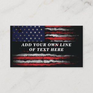 Lägg till din egen text på grunge amerikansk flagg