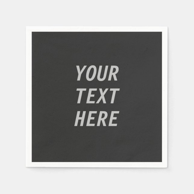 Lägg till din egen text  pappersservett (Framsidan)