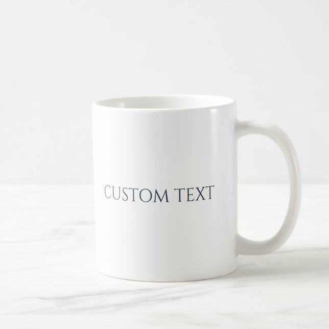 Lägg till din egen text, personligt gåva för män & kaffemugg (Höger)