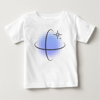 Lägg till din egen text: Retro blå atomär prick T Shirt