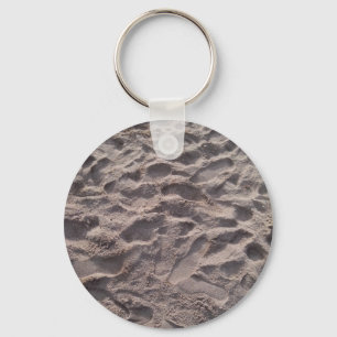 Lägg till din egen text, skriva i sand, solstrand nyckelring