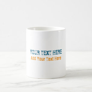 Lägg till din egen text slogan minimalistisk moder kaffemugg