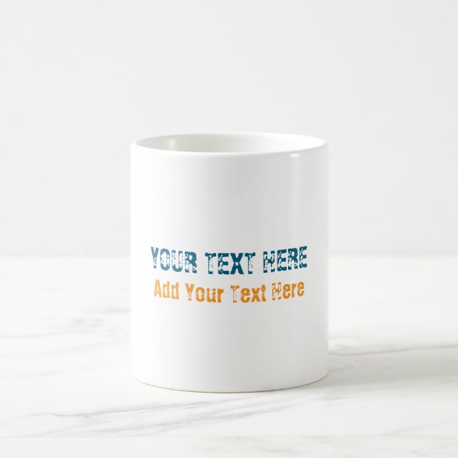 Lägg till din egen text slogan minimalistisk moder kaffemugg (Center)