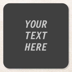 Lägg till din egen text underlägg papper kvadrat