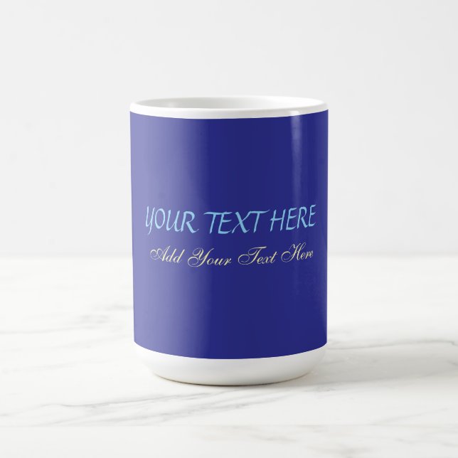 Lägg till din egen textfack med minimalistisk mode kaffemugg (Center)