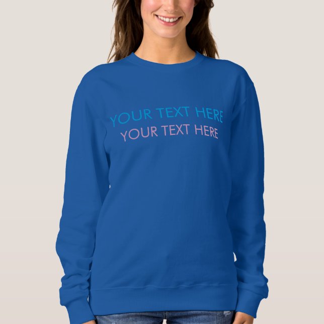 Lägg till din egen textfack med minimalistisk mode t shirt (Framsida)