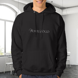 Lägg till din Elegant Business Logotyp enkel minim Hoodie