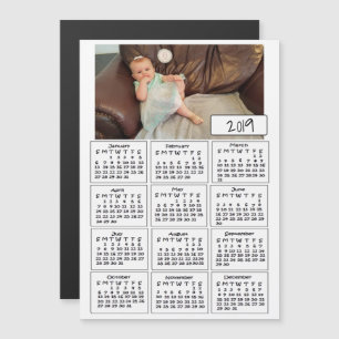 Lägg till din favoritfotominikalender magnetisk inbjudningskort