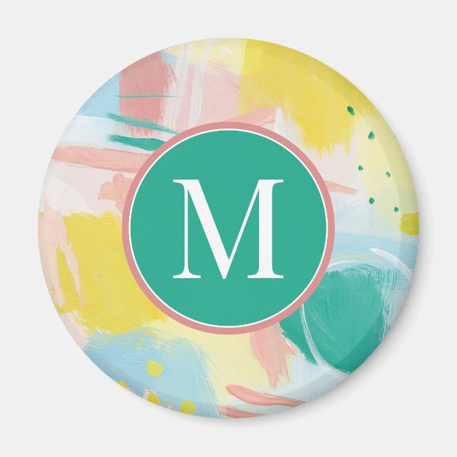 Lägg till din första | Färsk Abstrakt Ansikte Magnet (Framsidan)