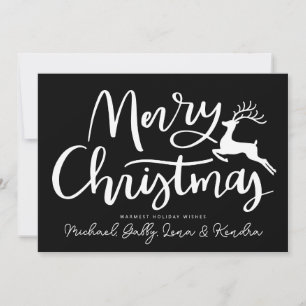 LÄGG TILL DIN FOTO God jul Reindeer Inbjudningar