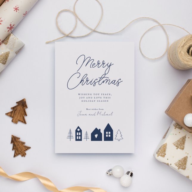 LÄGG TILL DIN FOTO | God jul Town Inbjudningar (Skapare uppladdad)