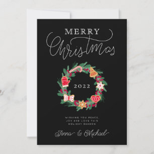 LÄGG TILL DIN FOTO God jul Utandning Inbjudningar
