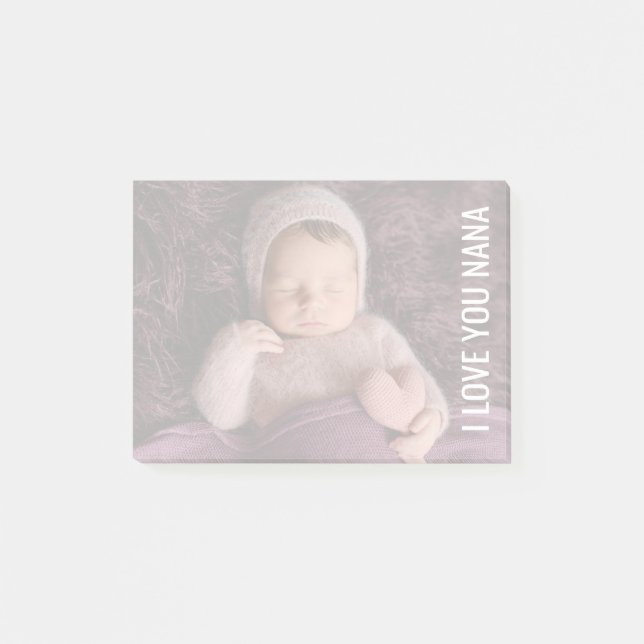 LÄGG TILL DIN FOTO POST-NOTES POST-IT BLOCK (Framsida)