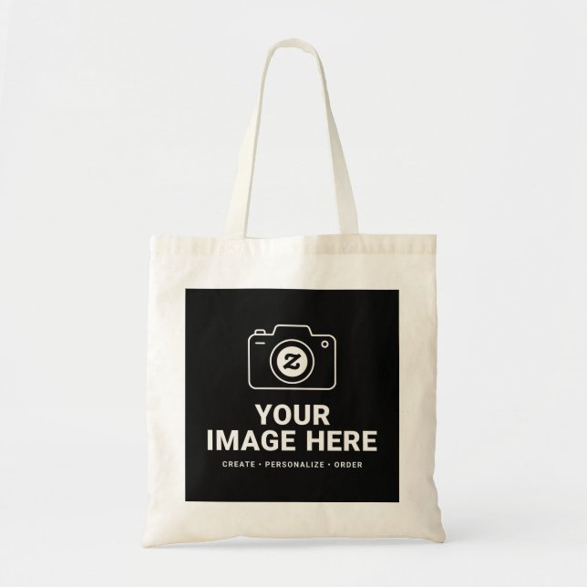 Lägg till din fotodesign tygkasse (Framsidan)