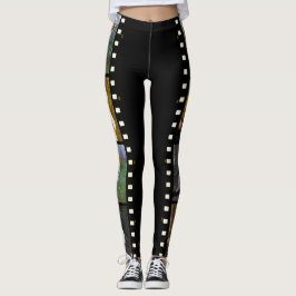 Lägg till din fotofilmremsa fotramar anpassade leggings