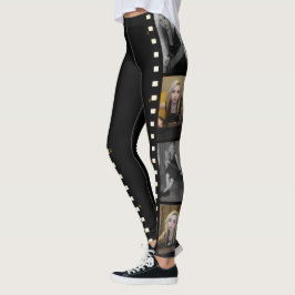 Lägg till din fotofilmremsa fotramar anpassade leggings