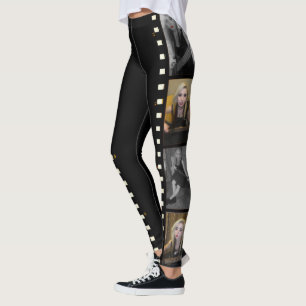 Lägg till din fotofilmremsa fotramar anpassade leggings