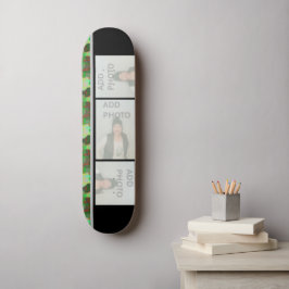 Lägg till din fotokamouflage-skateboard mini skateboard bräda 18,5 cm