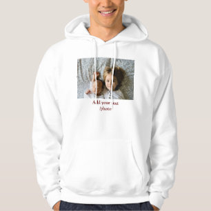 LÄGG TILL DIN FOTOTEXT CHRISTMAS Ho Hoodie