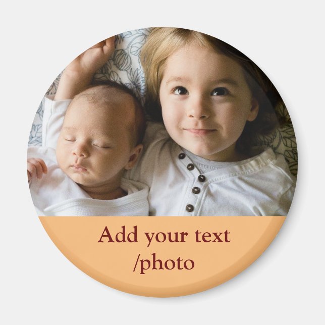 LÄGG TILL DIN FOTOTEXT CHRISTMAS M MAGNET (Framsidan)