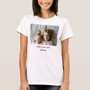 LÄGG TILL DIN FOTOTEXT CHRISTMAS T SHIRT