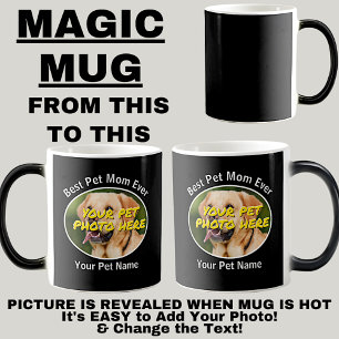 Lägg till din Hund Photo Namn här - Morphing Magic Magisk Mugg
