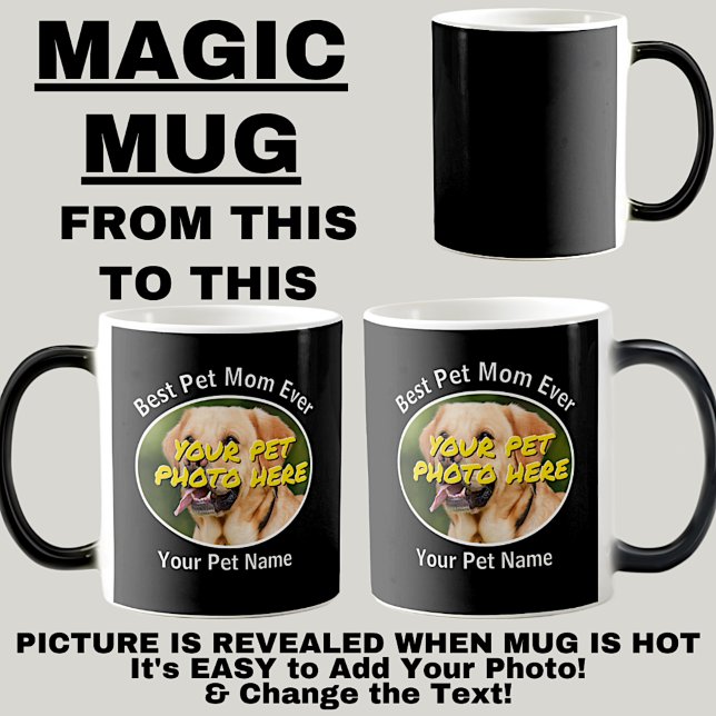 Lägg till din Hund Photo Namn här - Morphing Magic Magisk Mugg (Skapare uppladdad)