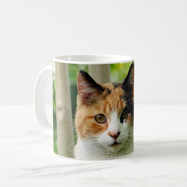 Lägg till din huskattfoto på kaffemugg (Framsida vänster)