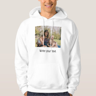 lägg till din huva för textfotochristmas hoodie