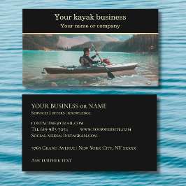 Lägg till din kayak-fotokayaker visitkort
