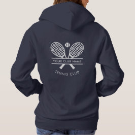 Lägg till din Klubb Namn tennis Logotyp Navy Blue  T Shirt