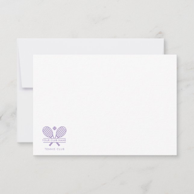 Lägg till din Land Klubb Namn tennis Coach Valfri  Tack Kort (Framsida)