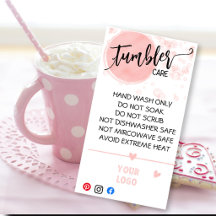 LÄGG TILL DIN LOGO PÅ TUMBLER-VÅRDKORT
