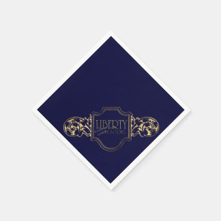 Lägg till din logotyp, Ändra bakgrund för färg Nap Pappersservett