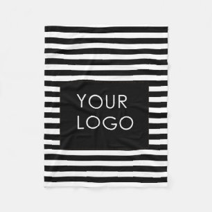 Lägg till din Logotyp Anpassningsbar Business Chic Fleecefilt