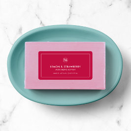 Lägg till din Logotyp Anpassningsbar Färg Modern P Adressetikett