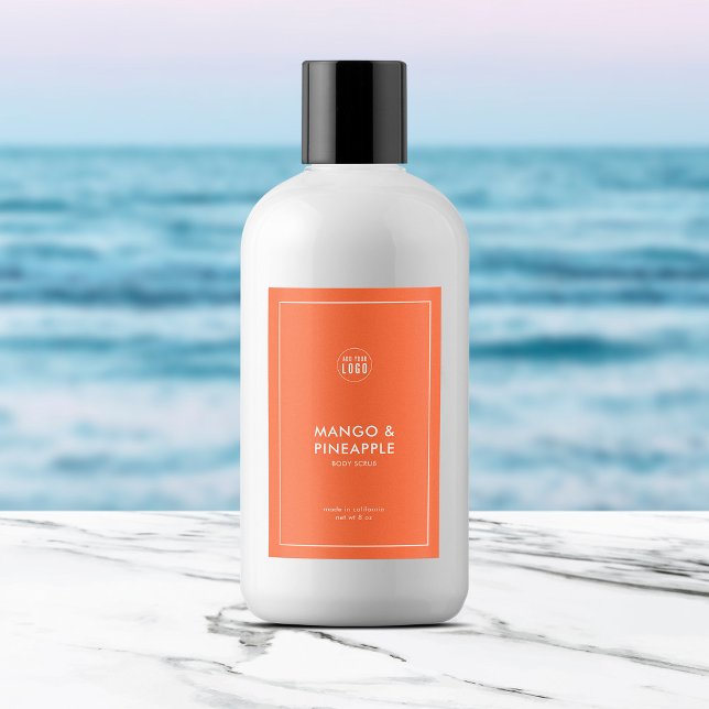 Lägg till din Logotyp Anpassningsbar Färg Modern P Vinetikett (Skapare uppladdad)