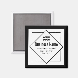 Lägg till din logotyp Anpassningsbar mall Magnet
