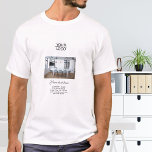 Lägg till din Logotyp Anpassningsbar Text Company  T Shirt<br><div class="desc">Lägg till din Logotyp Anpassningsbar Text Company Photo Promotion T-Shirt. Infoga logotyp och foto och anpassa text,  företagsinformation,  namn,  adress och kontaktinformation. Affärsfrämjande eller företagskunder för dina kunder och affärspartner.</div>
