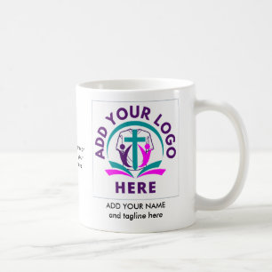 LÄGG TILL DIN LOGOTYP Business Church Merchandise Kaffemugg