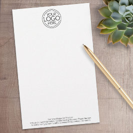 Lägg till din Logotyp Business Corporate Modern Mi Brevpapper