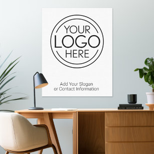 Lägg till din Logotyp Business Corporate Modern Mi Canvastryck