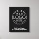 Lägg till din Logotyp Business Corporate Modern Mi Canvastryck (Front)